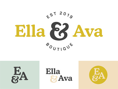 Ella and Ava Boutique Branding Suite