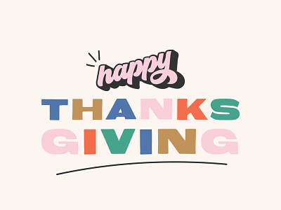 Thanksgiving Social Graphic doodle doodle typography give thanks happy holiday holiday graphic indianapolis indy thanksgiving thanksgiving graphic type typography