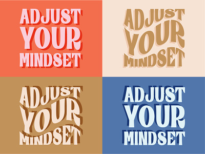 Adjust Your Mindset Graphic adjust your mindset colorful graphic colorful typography indiana indianapolis indy logo mindset social graphic social media type typography