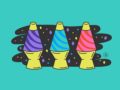 Lava Lamp Illustration