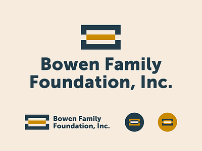 Bowen Family Foundation Brand Refresh assistance books branding branding suite children college education equal equality icons indiana indianapolis indy logo logo suite minimal raise money scholarships schooling type
