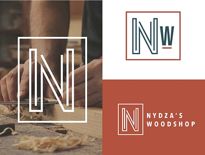 Nydza's Woodshop Logo letterlogo localwoodworking logo logodesign nwlogo secondarylogo smallbiz smallbusiness smallbusinesslogo woodshop woodshoplogo woodworking woodworkinglogo
