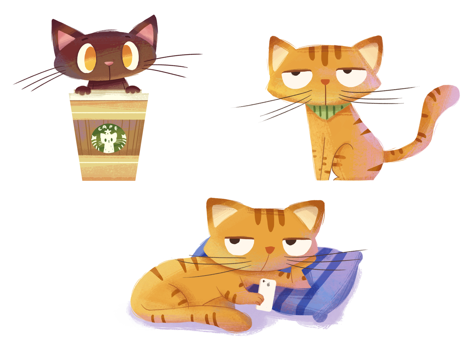 cats by Moy Lee on Dribbble