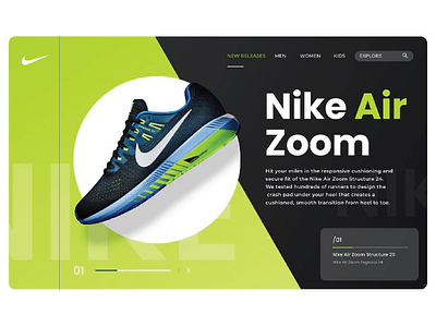 Nike Air Zoom UX Landing Page