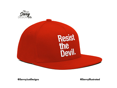 Resist The Devil. connisour design hat design