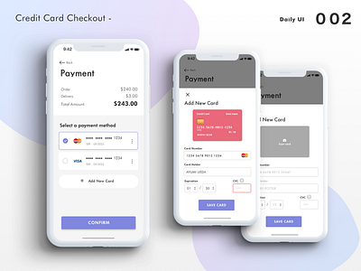 DailyUI 002 CreditCard Checkout