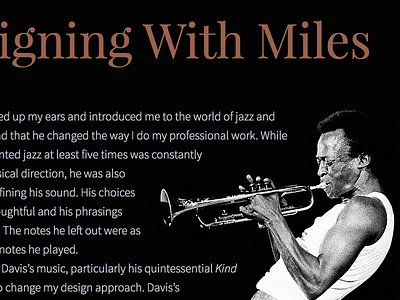 Designing with Miles