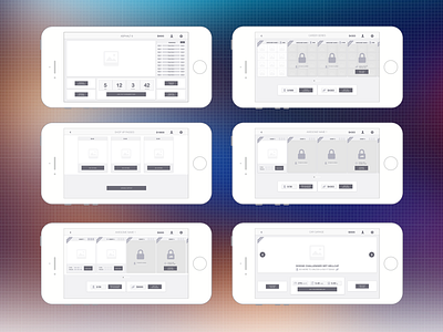 Gameflow app flow game gameflow mobile native rapid prototyping ui wireframes