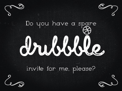 Dribbble invite request