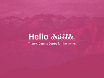 Hello Dribbble debut developer dribbble debut front end developer new years