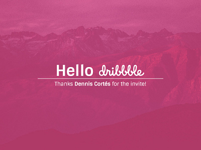 Hello Dribbble