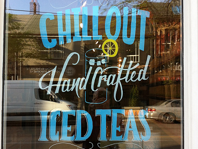 Chalk Marker Window Display lettering type typography
