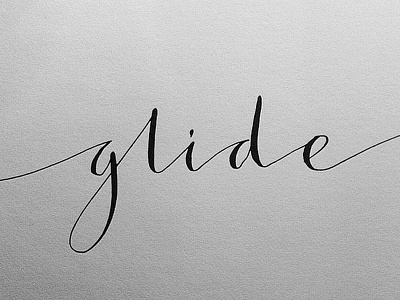 Glide Calligraphy calligraphy lettering letters pointed pen type