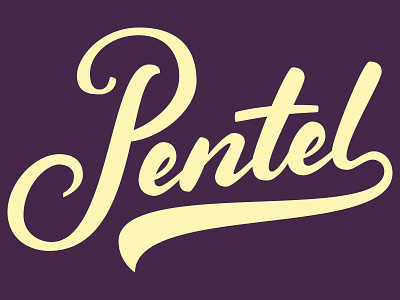 Pentel Vector brush script lettering type typography vector