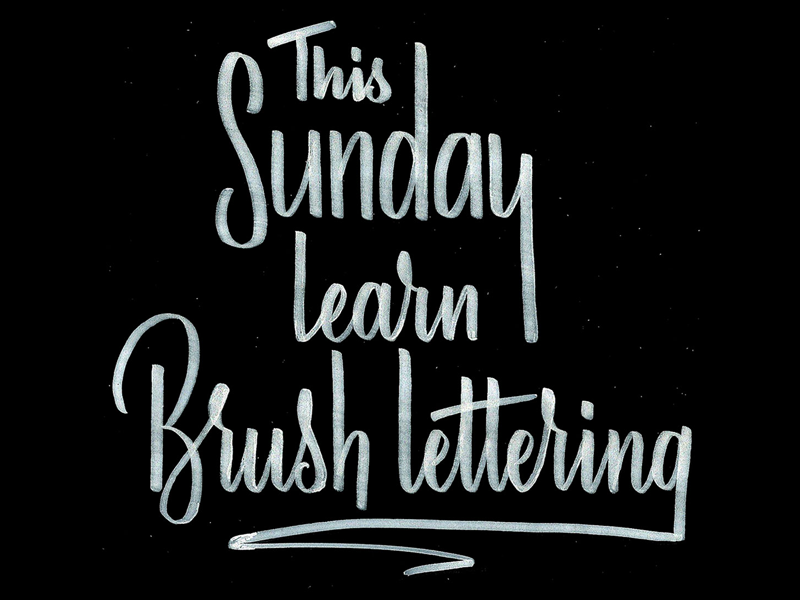 Learning Brush Lettering brush script typography type lettering