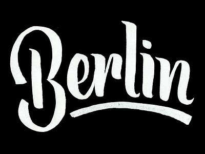 Berlin brush europe germany lettering script type typography