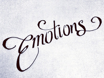 Emotions lettering texture type