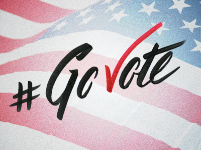 Have you voted yet? brush lettering go vote govote lettering tombow type typography