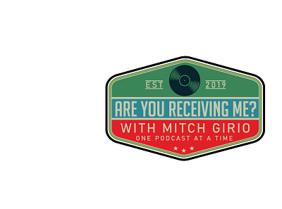 Are You Receiving Me badge branding design illustration illustrator logo logo design retro badge vector vintage