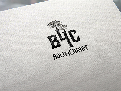 B4C bold4christ logodesign badge branding design illustration illustrator lettering logo logo design retro badge vector