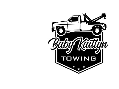 Baby Kaittyn Towing Badge Logo Design