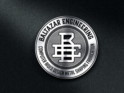 Baltazar Engineering Matalic Badge Design