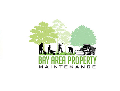 Bay Area Property Maintenance logo design flat illustration illustrator lettering logo logo design minimal retro badge vector