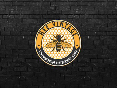 Bee Vintage Logo Design