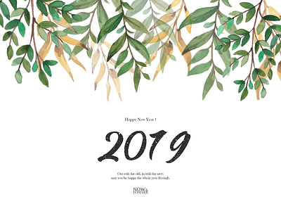 New year wish with — Now & Forever 2019 2d art brochure color colour design facebook flyer illustration instagram new year nf post vectors wish