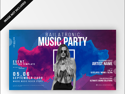 Music event abstract poster template advertising color grading design facebook illustration illustrator social media vector web