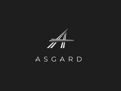 asgard art asgard black design illustration inspiration logo vector white white space