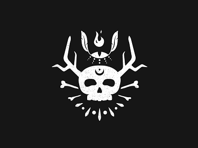 skull black design eye grange illustration inspiration logo magic skull spirit white
