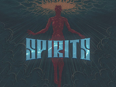 SPIRITS ai design illustration inspiration letter lettering logo spirit vector