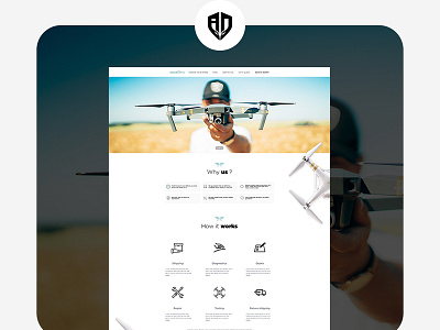 Website for Drone Repair. addy banner design branding creative design drone graphic design icon logodesign love ui vector webside