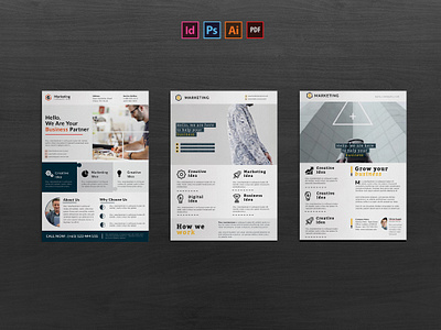 Corporate Flyer a4 ai banner bannerads business business flyer clean company company flyer cool corporate corporate flyer creative flyer flyer template indesign professional psd template