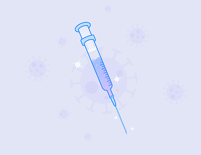Fantasy Injection dreamy fantasy girly illustration injection needle purple shiny stars syringe vaccine vector violet virus