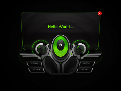 futuristic black green ui free psd free psd web design futuristic ui game gui game interface website design