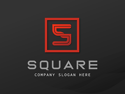 Minimalist Monogram Logo - Square