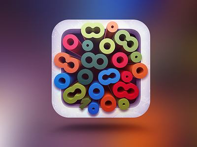 Icon app blur button clean design icon idea illustration ios ipad iphone logo