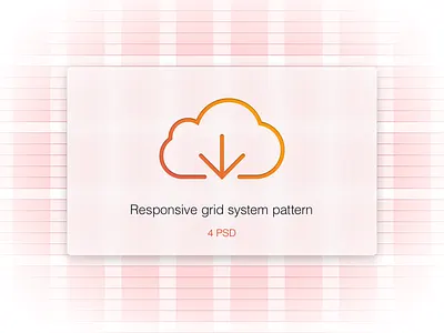 4 Responsive Grid System PSD bootstrap form grid gridsystem line menu pattern psd responsive ui work