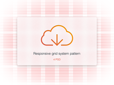 4 Responsive Grid System PSD bootstrap form grid gridsystem line menu pattern psd responsive ui work