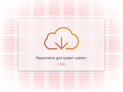 4 Responsive Grid System PSD