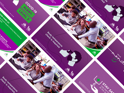 Social Media Design green layout purple social media social media design