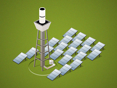 Solar power station electricity element green power station solar ui