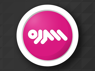 a variation for our studio logo circle design interactive israel logo matnas pink round tel aviv