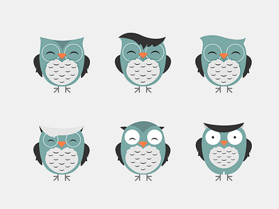 Owl symbol variations 2