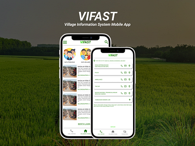 Vifast: Village Information System Mobile App app design figma product design ui ux