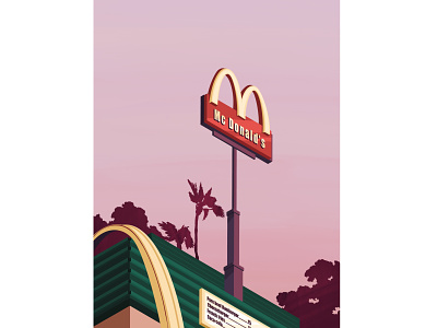 I’m loving it art artwork cafe cafeteria fastfood food food app hamburger hamburger menu illustration illustration art mcdonald