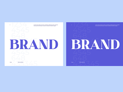 Blue Brand Identity 2020 blue blue and white brand brand design brand identity identity lorem ipsum mockups modern shop simple simple clean interface website