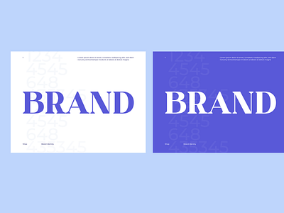 Blue Brand Identity